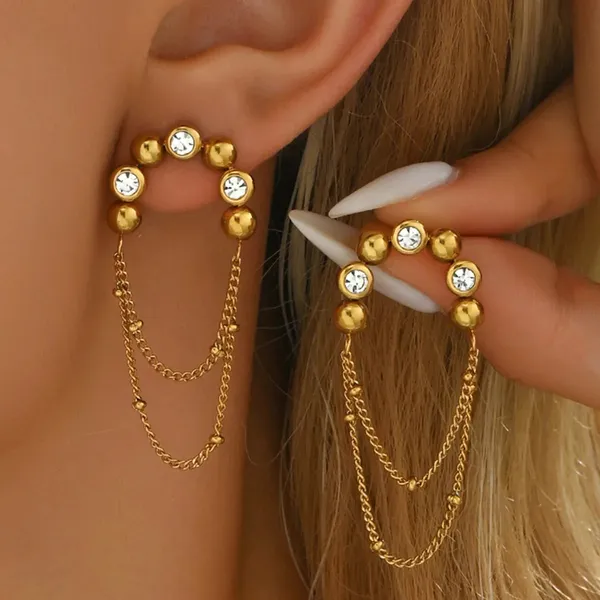 Gold_French_Tassel_Earrings_For_Women